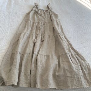 Linen dress.(100%) XS  New W/O Tags Made in Italy Perfect for hot summer weather